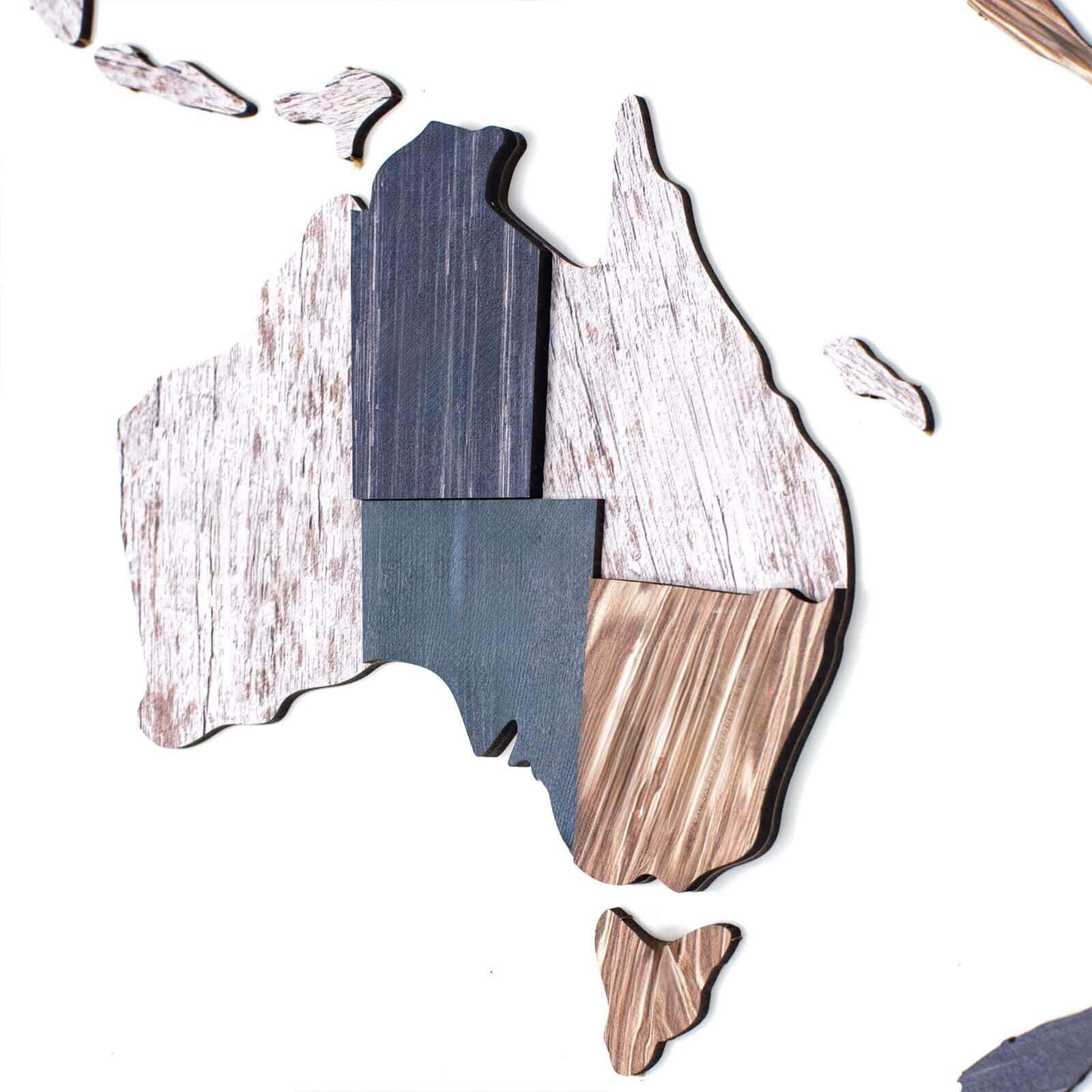 3D LED Wooden World Map 3.0 Oak
