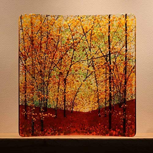 Autumn - square curved glass