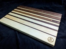 Black Walnut and Maple Chopping Board, UK Made