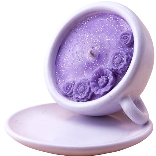 Blueberry and Vanilla Teacup Soy Candle