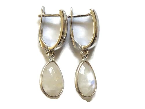 Bovira Moonstone Sterling Silver Drop Earrings