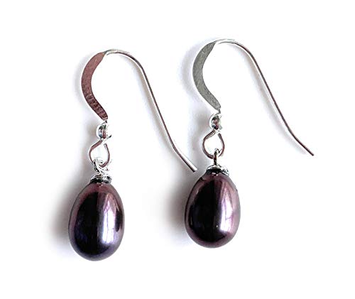 Diana Ingram Black Freshwater Pearl Drop Earrings