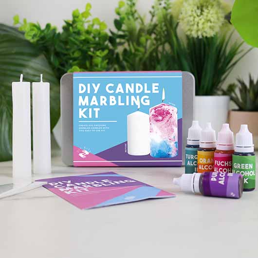 DIY Candle Marbling