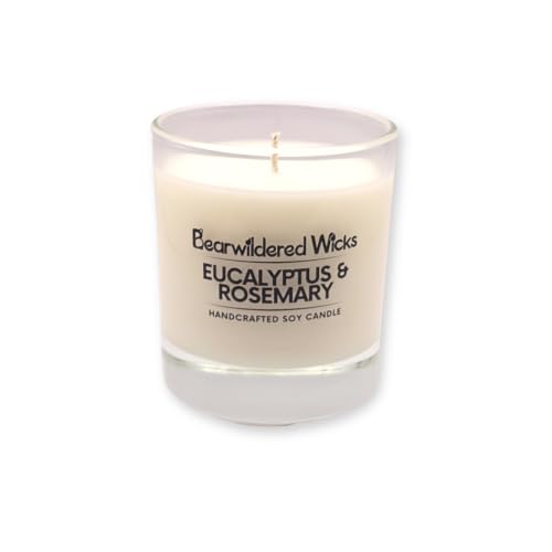 Eucalyptus and Rosemary Hand-Poured Soy Candle