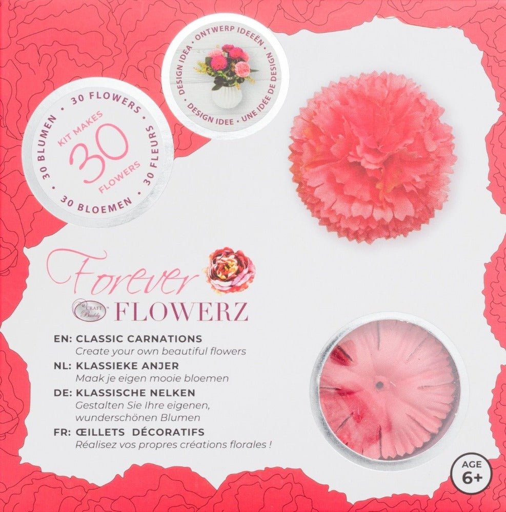 Forever Flowerz Classic Carnations Flower Kit