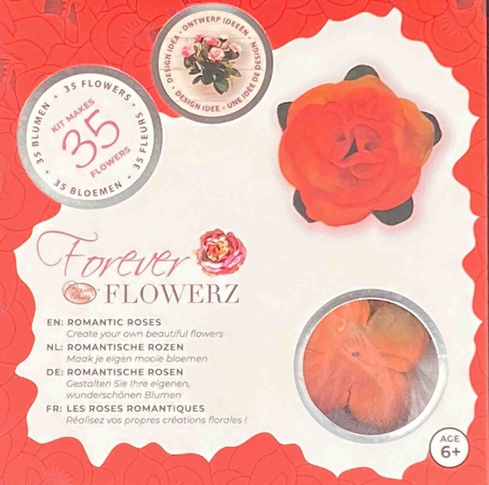 Forever Flowerz Romantic Roses Kit, Tangerine