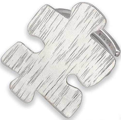 Hammered Sterling Silver Puzzle Ring by Emmanuela