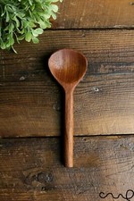 Hand carved Wide Wooden Spoon Eco-friendly Unique Kitchen Handmade Oil Finish