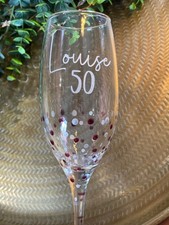 Hand-Painted Personalised Birthday Glass