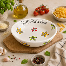 Hand-Painted Personalised Pasta Bowl