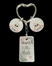 Hand-Stamped Personalised Mum Keyring