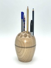 Hand-Turned Sweet Chestnut Pen Holder