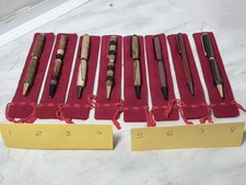 Hand-Turned Wooden Twist Pen with Pouch
