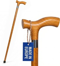 Handcrafted Ash Walking Stick with Fritz Handle
