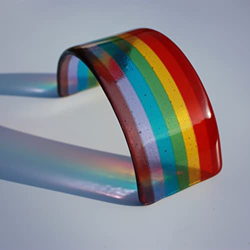 Handmade Glass Rainbow, Rainbow sun catcher, Glass Rainbow Bridge