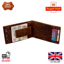 Handmade Leather Money Clip Wallet