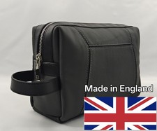 Handmade Leather Wash Bag, Made in Northampton