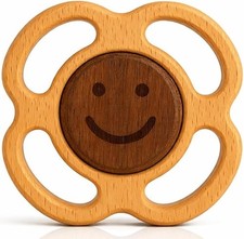 Handmade Montessori Natural Wooden Rattle