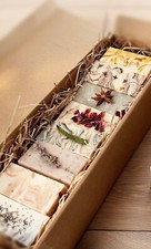 Handmade Natural Soap Selection Gift Box, 8 Bars