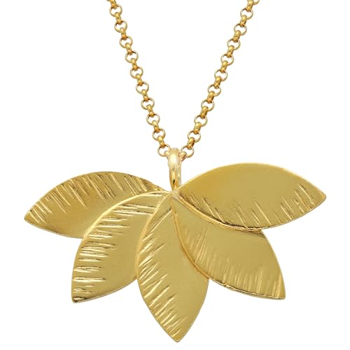 Handmade Sterling Silver Flower Pendant Necklace