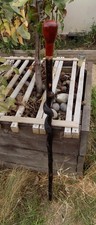 Handmade Twisted Hazel Knob Stick
