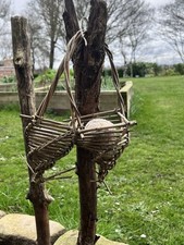 Handmade UK Willow Bird Feeders, Set of 3