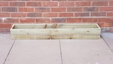 Handmade Wooden Herb Window Box, 60 cm