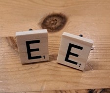 Handmade Wooden Scrabble Letter Cufflinks