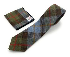 Harris Tweed Tie and Pocket Square Set
