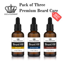 Jax of London Beard Oil Gift Set, 3 x 50 ml