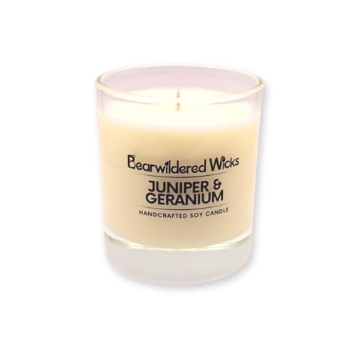 Juniper and Geranium Hand-Poured Soy Candle