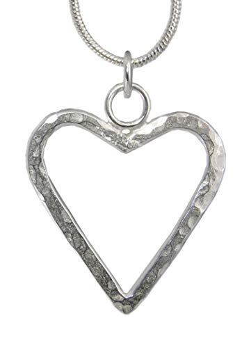 Lesley H Phillips Hammered Silver Heart Pendant