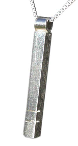 Lesley H Phillips Handcrafted Silver Bar Pendant