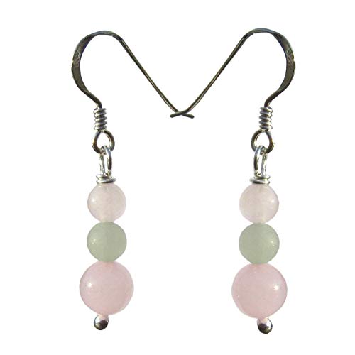 Lesley H Phillips Rose Quartz and Aventurine Drops