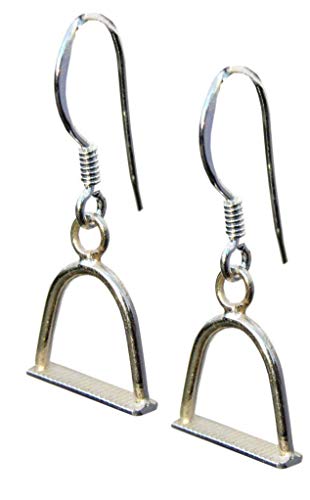 Lesley H Phillips Silver Horse Stirrup Earrings