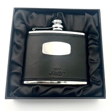 Marlborough of England 4oz Leather Hip Flask