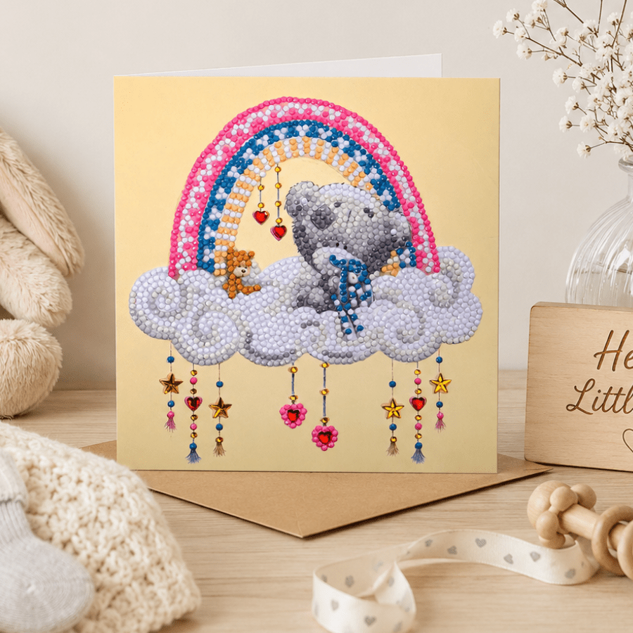 New Baby Crystal Art Card Kit