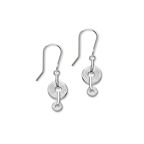 ORTAK Achnabreck Sterling Silver Long Drop Earrings