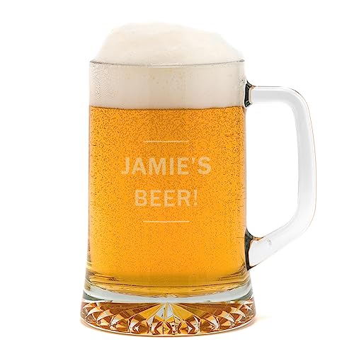 Personalised Beer Tankard/Personalised Pint Glass