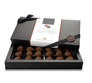 Personalised French Chocolate Truffles, 12 Box