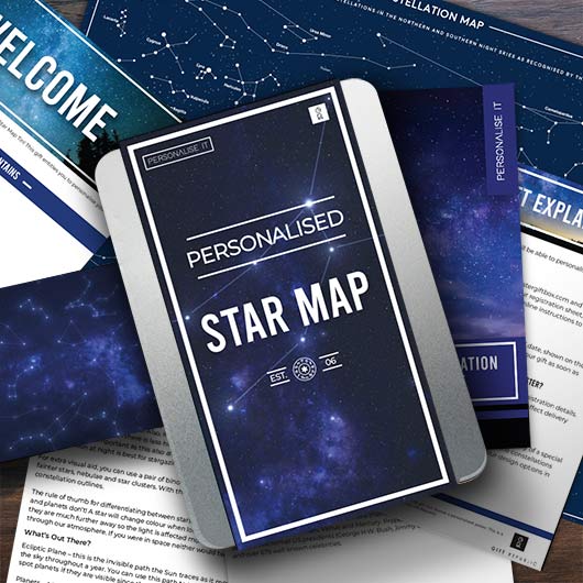 Personalised Star Map Gift Tin