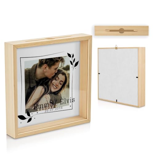 Personalised Wooden Anniversary Money Box