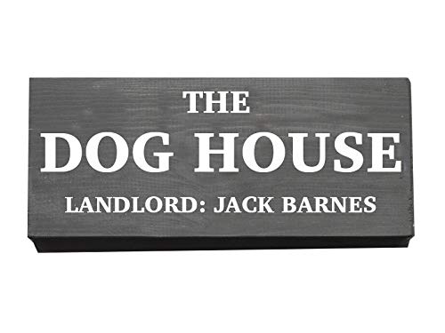 Personalised Wooden Dog House Sign
