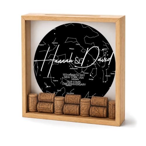 Personalised Wooden Star Map Shadow Box