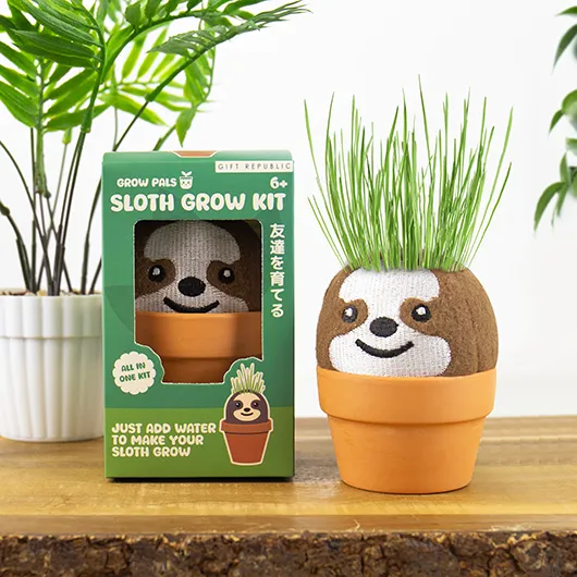 Sloth Grow Pal – All-in-One Grass-Growing Kit