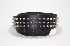 Spike Studded Leather Guitar Strap, Made in Birmingham