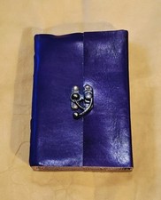 Trinity Crafts Handmade Purple Leather Journal