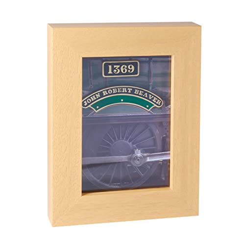 Unique gift for any railway enthusiast. His name and birth year cast in solid brass in the style of a Great Western locomotive and mounted