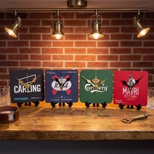 Upcycled Beer Mat Desk Clock